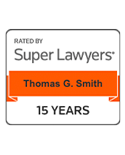 Rated By | Super Lawyers | Thomas G. Smith | 15 Years